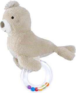 Greifling Robbe mit Rasselring, 0 fehn