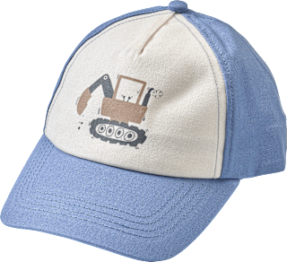 Basecap mit Bagger-Motiv, blau, Gr. 52/53 PUSBLU