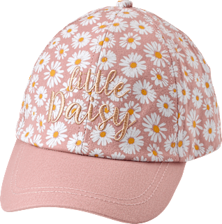 Basecap mit Blumen-Muster, rosa, Gr. 52/53, 1 St