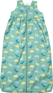 Schlafsack 1 TOG mit Dinosaurier-Muster, grün, 100 cm ALANA
