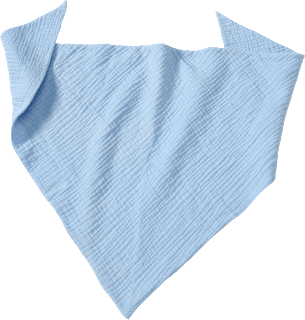 Schal aus Musselin, blau, 1 St