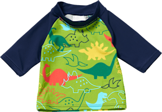UV Shirt mit Dino-Muster, grün & blau, Gr. 62/68, 1 St