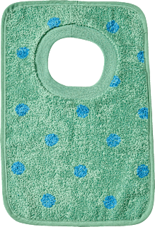 Lätzchen mit Punkte-Muster, grün & blau ALANA