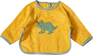 Ärmellätzchen mit Dino-Applikation, gelb ALANA