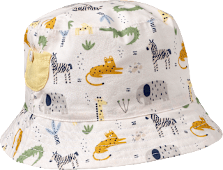 Hut mit Safari-Muster, beige, Gr. 46/47, 1 St