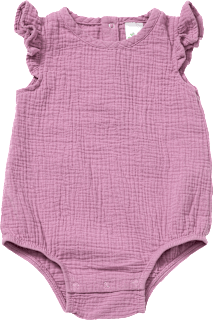 Achselbody aus Musselin, lila, Gr. 74/80, 1 St