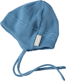Erstlingsmütze mit Waffel-Struktur, blau, Gr. 38/39 ALANA