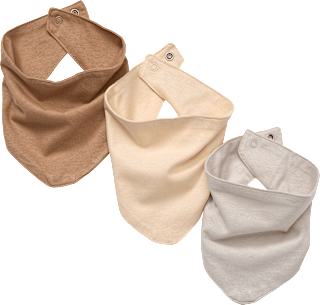 Halstücher, grau + beige + braun, ca. 38,5 x 16 cm ALANA
