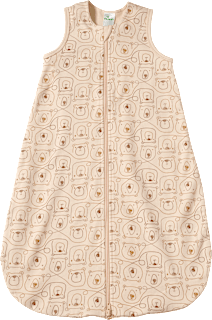 Schlafsack 1 TOG mit Bären-Muster, beige, 80 cm, 1 St