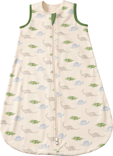 Schlafsack 1 TOG mit Dinosaurier-Muster, beige, 80 cm, 1 St