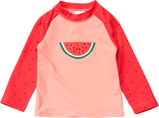 UV-Shirt mit Melonen-Motiv, rosa, Gr. 110/116, 1 St