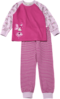 Schlafanzug mit Feen-Motiv, rosa, Gr. 98, 1 St