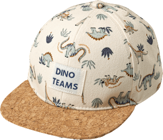 Basecap mit Dino-Muster, beige, Gr. 52/53