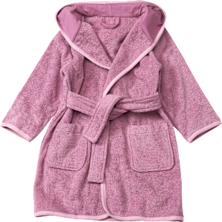 Bademantel aus Frottee, lila, Gr. 110/116 ALANA