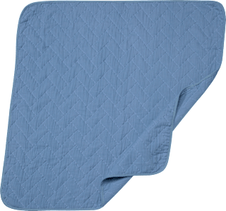 Baby Decke, 90 x 80 cm, in Bio-Baumwolle, blau, 1 St