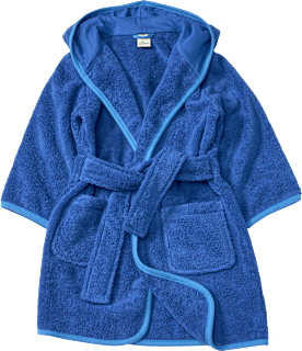 Bademantel aus Frottee, blau, Gr. 98/104 ALANA