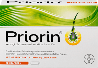 Kapseln für den Nährstoffbedarf der Haarwurzel Priorin