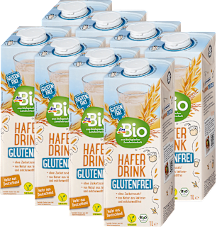 Bio ovseni napitek brez glutena, 8 x 1 L dmBio