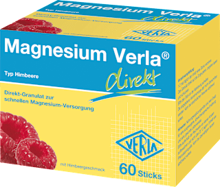 Magnesium Himbeere Direkt-Granulat Sticks 60 St Magnesium Verla
