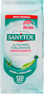 Fertőtlenítő törlőkendő  SANYTOL