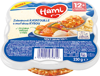 příkrm Zeleninové Ratatouille s mořskou rybou Hami