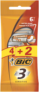 Самобръсначка 3 Sensitive с три остриета BIC
