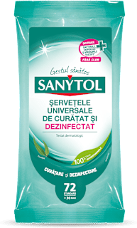 Şerveţele umede dezinfectante  SANYTOL
