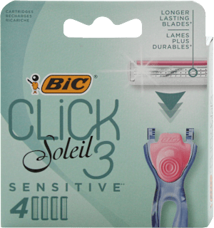 Ricariche testine a 3 lame per rasoio Soleil Click 3 Sensitive BIC