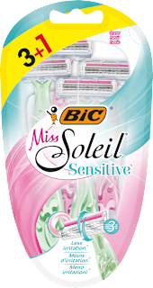 Miss Soleil Sensitive ženski brijači, 3+1 gratis BIC