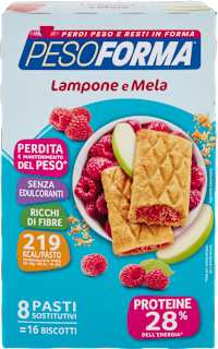 Biscotti Lampone e mela pasto sostitutivo  PESOFORMA