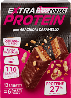 Barrette arachidi e caramello PESOFORMA