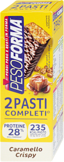 Barretta 2 pasti completi caramello crispy  PESOFORMA