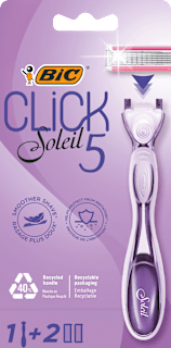 5 CLICK Soleil ženski brijač - drška + 2 dopune BIC