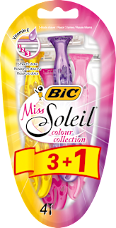 Miss Soleil colour collection ženski brijači, 3+1 BIC