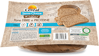 Pane integrale fibre e proteine Céréal Senza Glutine