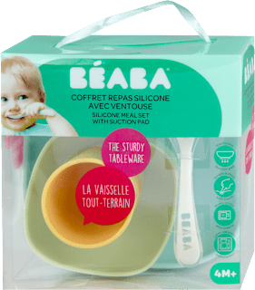 Četvorodelni silikonski set za jelo za decu, od 4+ meseca BÉABA