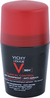 Pánsky guľôčkový anti-transpirant proti zápachu Clinical Control 96H VICHY LABORATOIRES