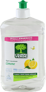 Detersivo concentrato per piatti al limone L'ALBERO VERDE