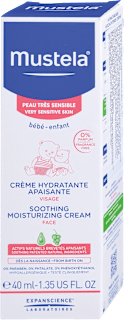 Pomirjajoča hidratantna krema za obraz Mustela