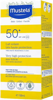 Krema za zaštitu od sunca za djecu s vrlo visokom zaštitom SPF 50+ Mustela