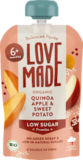 Quetschie Apfel, Süßkartoffel und Quinoa, ab 6 Monaten LoveMade Organics