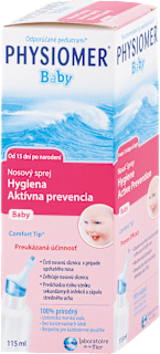 Nosový sprej Baby Hygiena a Aktívna prevencia  Physiomer