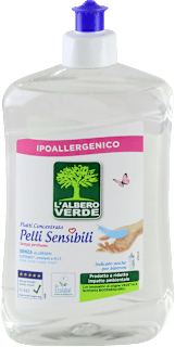 Detersivo concentrato per piatti Pelli Sensibili L'ALBERO VERDE