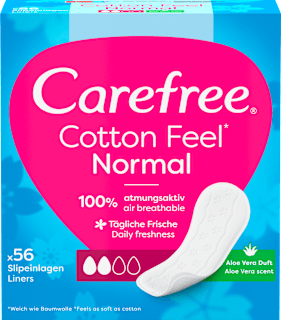 Slipeinlagen Cotton Feel Normal mit Aloe Vera Duft Carefree