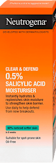 Крем за лице Clear&Defend с 0,5% салицилова киселина Neutrogena