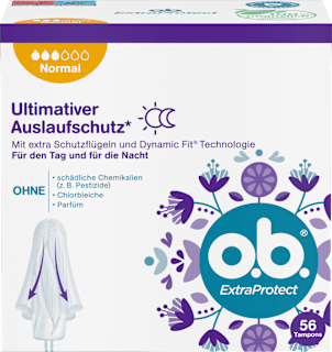 Tampons Extra Protect Tag+Nacht Normal o.b.