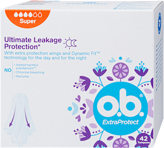 Tampon ExtraProtect, Super, nagy kiszerelés O.B.