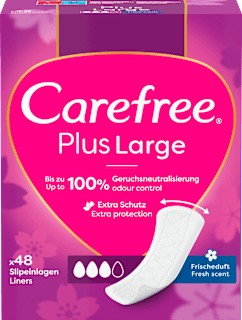 Slipeinlagen Plus Large mit Frischeduft Carefree
