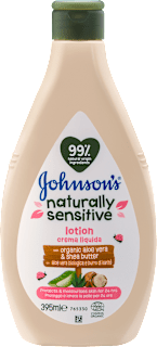 Бебешки лосион с алое вера и ший naturally sensitive Johnson's baby