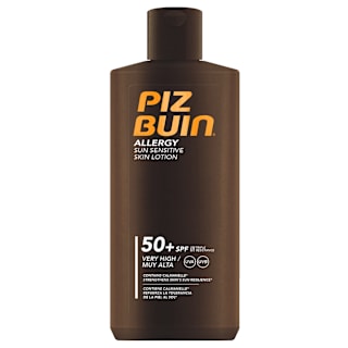 Loțiune de protecție solară pentru piele sensibilă cu SPF 50+ PIZ BUIN